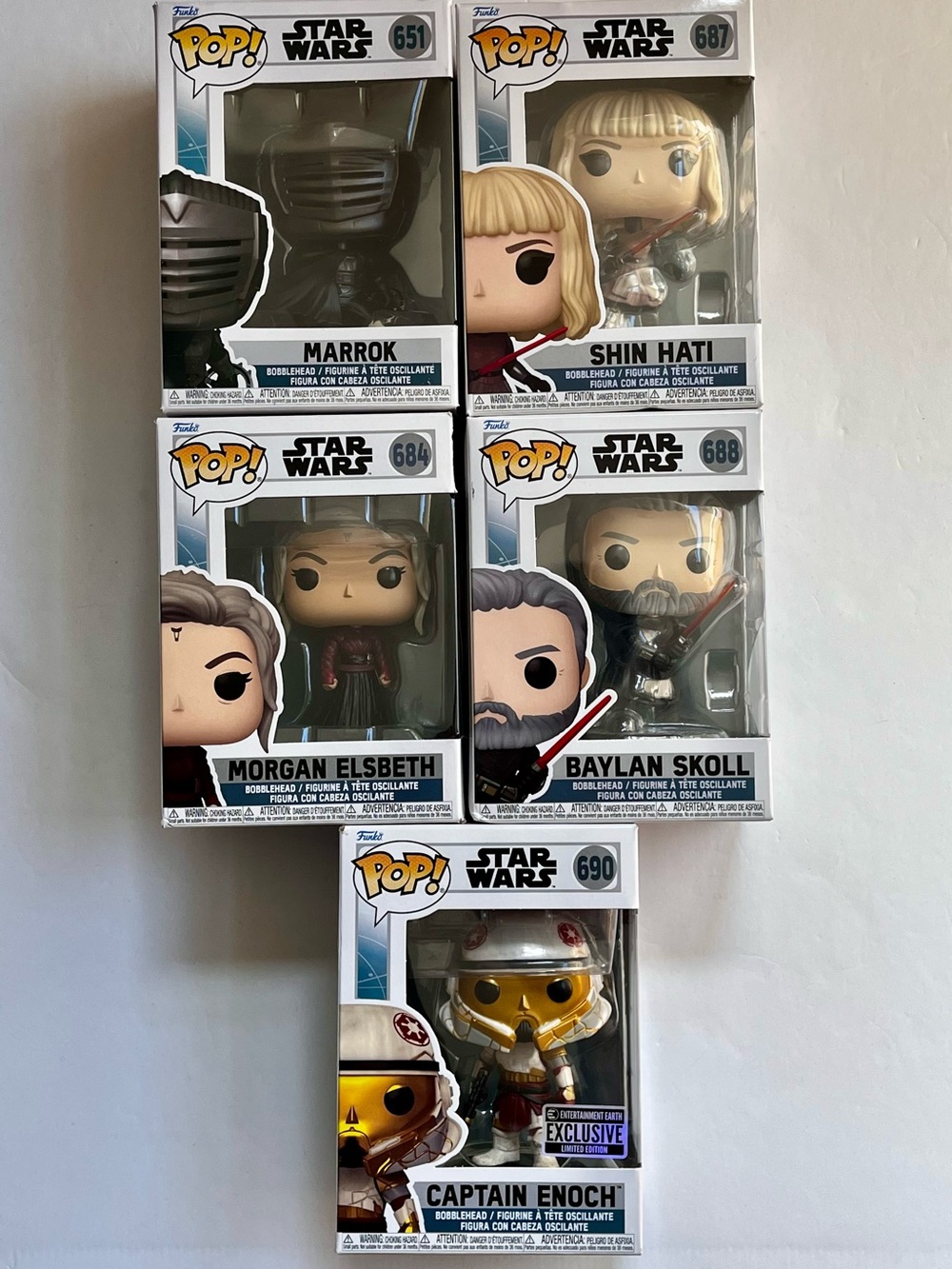 Funko Pop Star Wars Ashoka Bundle
